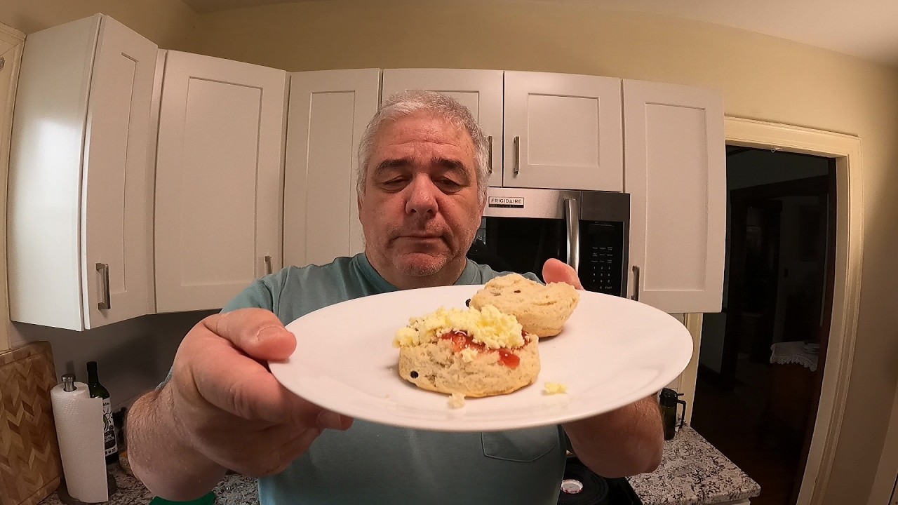 Eating My First Scone with Jam and Clotted Cream