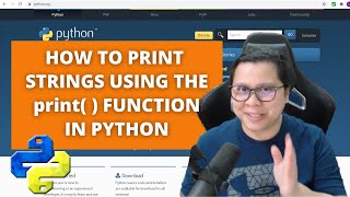 2 How to print strings using the print( ) function in Python (Tagalog) | FREE Python Tutorials