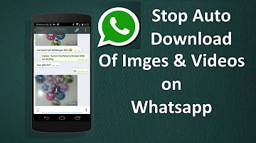 How do you make photos automatically download on WhatsApp?