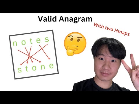 242. Valid Anagram - O(n + m) time & space using 2 Hmaps