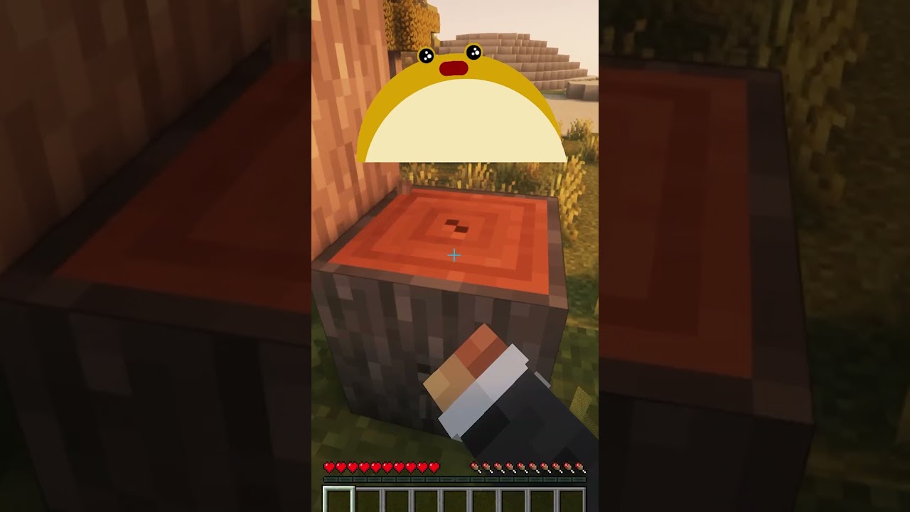Beating Minecraft without punching a tree...  #minecraft #minecraftshorts