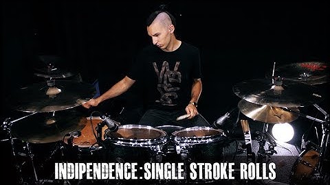 jamespaynedrums.com - Single Stroke Rolls Indipendence drum lesson preview