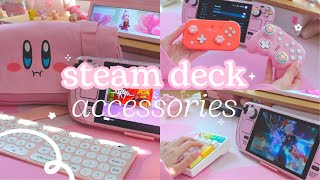  cute steam deck accessories for a comfy portable pc gaming experience | a cozy setup on the go 