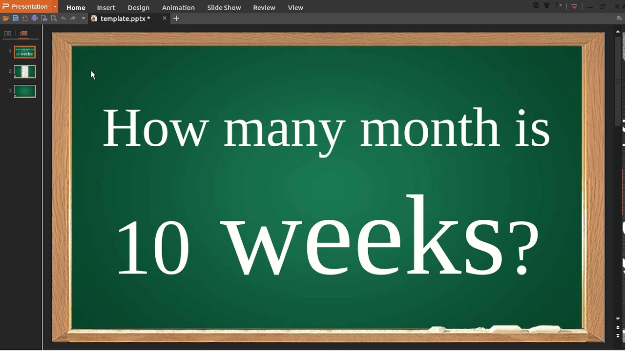 How Many Days Is Ten Weeks