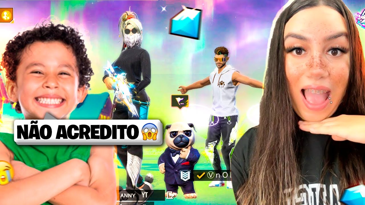 RECARREGUEI DIAMANTES PELA PRIMEIRA VEZ NA CONTA DE UM INSCRITO!! (PRA PEGAR A CALÇA ANGELICAL)😱