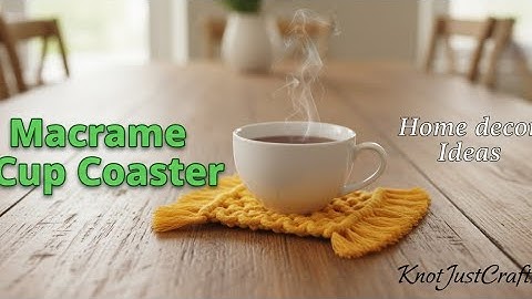 🌼 DIY Macramé Table Mat | Step-by-Step Tutorial for Beginners | Handmade Home Decor