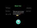What comes once in a minute twice in a moment but never in a thousand years MW Lectures Short