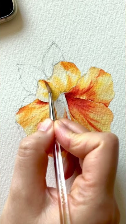[베리현 수채화] 히비스커스🌺Watercolor painting | Watercolor flower Watercolor tutorial Hawaiian hibiscus