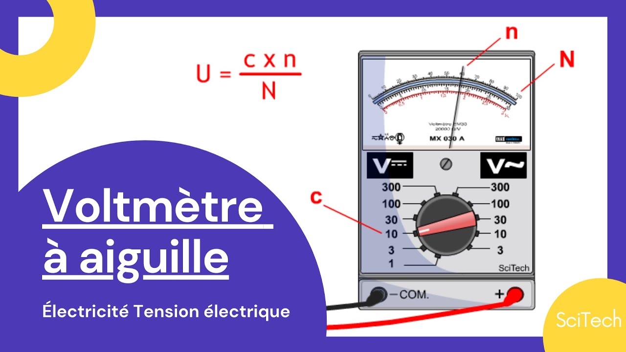 3- Voltmètre à aiguille, Voltmètre analogique