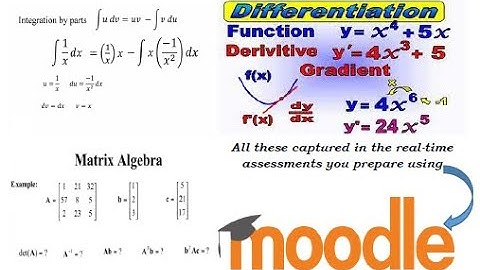Include special mathematical symbols and expressions while preparing assessments using moodle