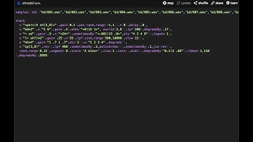 random playing | strudel livecoding