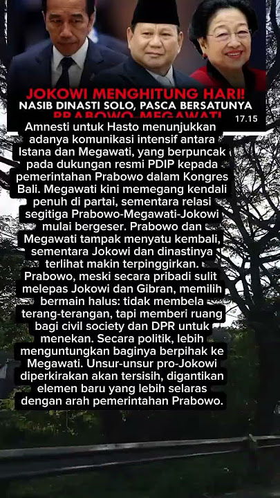 'A New Direction of Power: Prabowo and Megawati Unite, Jokowi Counts the Days to Be Marginalized'...
