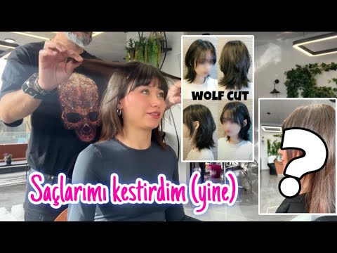 Saçlarımı Kestirdim (Wolf Cut)•Vlog