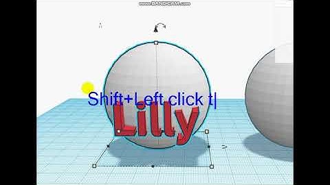 TINKERCAD - Put a TEXT on the Ball