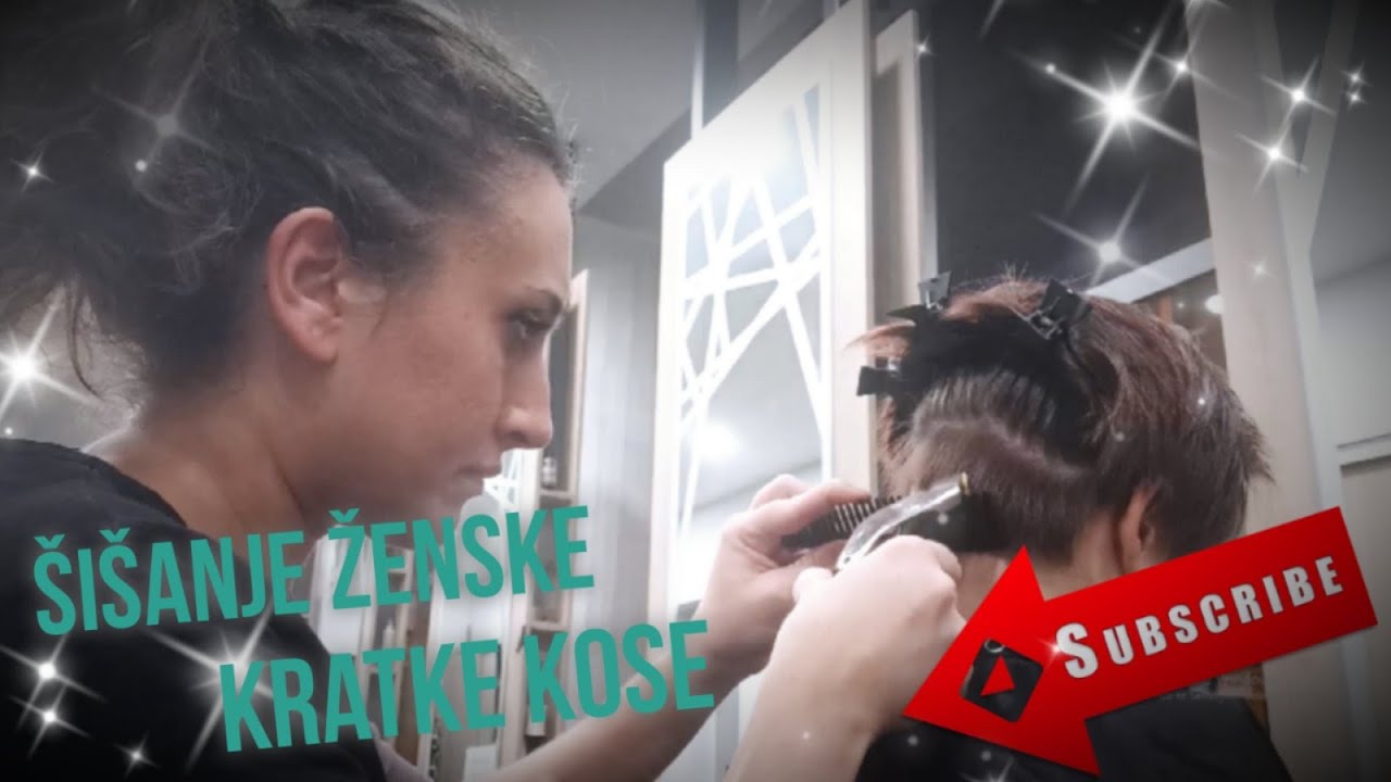 Šišanje ženske kratke kose sa mašinicom - Women's short haircut with a clipper. AlisaH