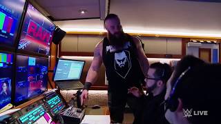 Braun Strowman demolishes a TV production truck  Raw, Jan  15, 2018