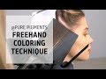 Beautiful freehand coloring technique on blonde hair | @Pure Pigments | Goldwell Education Plus