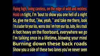 Dustin Lynch - Hell Of A Night (karaoke) (by request)