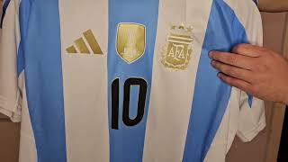 New Lionel Messi 2024 Copa America Argentina Home Jersey! Authentic Kit Made by Adidas!