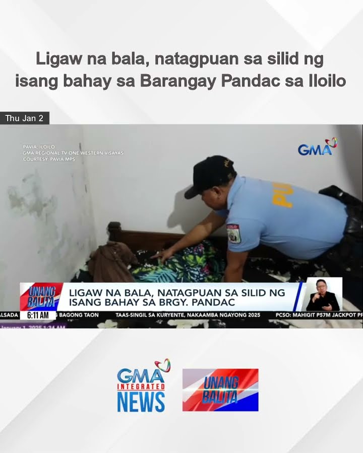 Ligaw na bala, natagpuan sa silid ng isang bahay sa Barangay Pandac sa Iloilo | Unang Balita