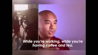 1 Second Meditation Mingyur Rinpoche How to meditate Anywhere Anytime