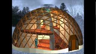 A Class I 6-frequency Geodesic Dome Structure Constructed with Hinged Triangles