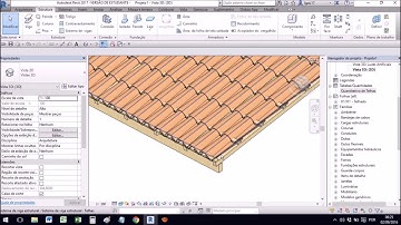 Telhado com Madeiramento e Telhas no Revit