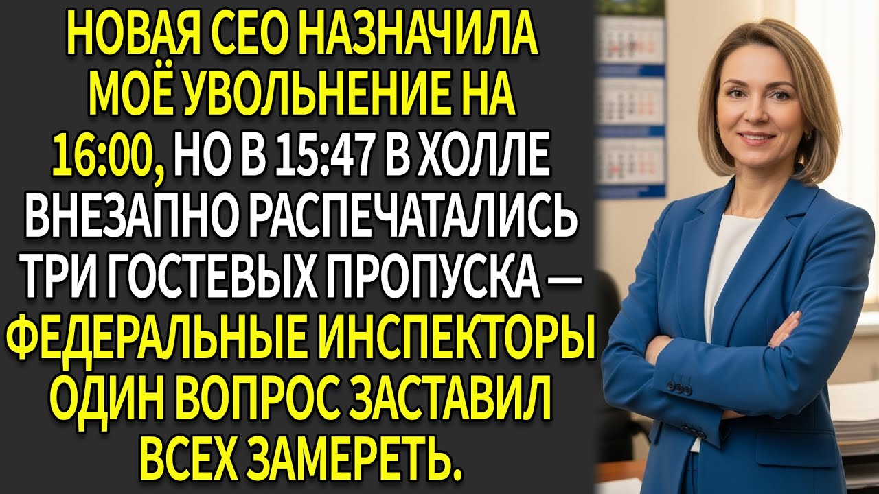 ⏰Она устроила моё увольнение в 16:00 —⚡ но уже в 16:05 вмешалось правительство🏛️