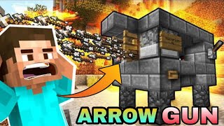 Ultra RAPID-FIRE Arrow Gun! - Minecraft Tutorial (FAST & EASY!) #shortvideo
