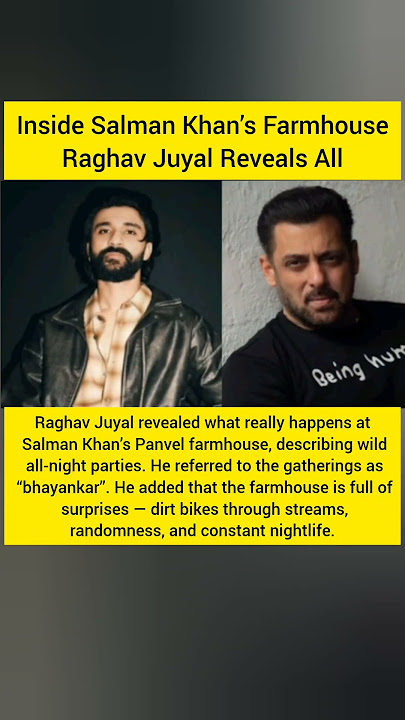 Inside Salman Khan’s Farmhouse: Raghav Juyal #shorts