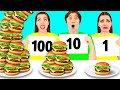 100 Capas de Alimentos Desafío | Desafío Loco por CRAFTooNS Challenge