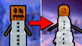 How to Make a REAL Minecraft Snow Golem | Snow Golem IRL