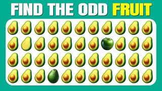 Find the ODD One Out  Fruit Edition  Easy, Medium, Hard  30 Ultimate Levels| Quizzer Odin