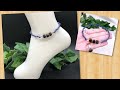 リクエストが多かったのでアンクレットを作製しました(*^^*)隕石パウダービーズ使ってます！隕石アクセサリーに新しい仲間です♪お仕事柄ブレスレットを着けることができない方におススメ(^_-)