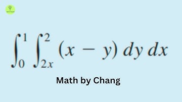 Double integration of (x-y) dydx, y = 2x to x, x=0 to 1, Calculus 3