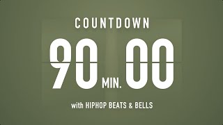 90 Minutes Countdown Timer Flip clock 🎵 / +HIP HOP BEATS