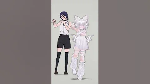 IRISOUT レゼダンス バージョン やってみた #プリマメリル #vtuber #mmd #レゼダンス #3d