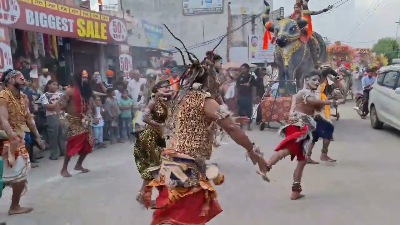 Mahakal jhoome masti me 🕉️ || janamashtami sobha yatra amloh || aghori baba jhanki