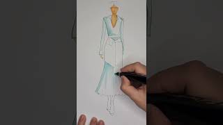 Drawing Fashion Sketch/ Vẽ Phác Thảo Thời Trang / Dessin Croquis De Mode