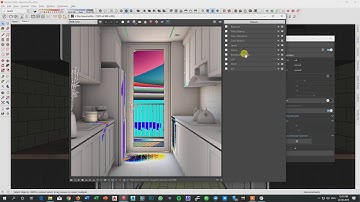 Interior Rendering Settings in Sketchup 2017 & Vray 3.4 Tutorial #11 Kitchen