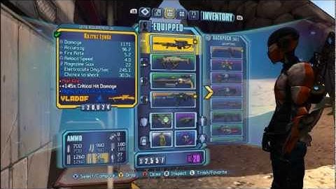 Borderlands 2 rare orange weapon sniper rifle Rarez Lyubia