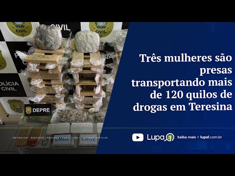 Três mulheres são presas transportando mais de 120 quilos de dr0g@s em Teresina