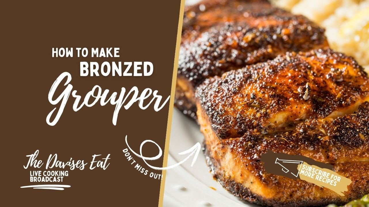 Bronzed Grouper Recipe with Cajun Rice and Banana Pepper Calamari