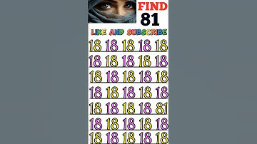 Find odd number 81 🤔 #shorts #gk #quiz #maths #puzzle #shortfeed #yt #quizgame #education #find