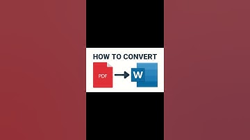 How to Convert a PDF to an Editable Word File 💻😎 #Shorts