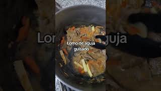 Cocinando un guiso de lomo de aguja #cocinar #cocinaconmigo #recetasfaciles #recetasrápidas 👨🍳🥩