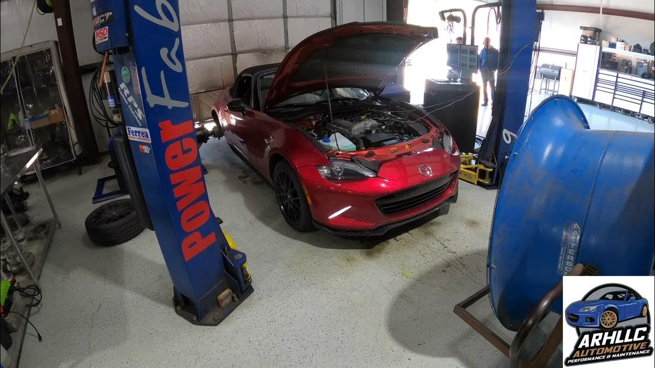 Dyno ND Miata with cams, full exhaust, tune, 8000rpm YouTube