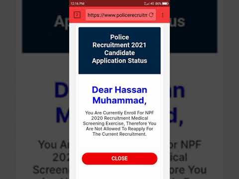 NPF 2020/2021 FAIL APPLICANTS