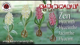 Zen Quilling Hyacinth / Hyazinthe / Jacinthe / Hyacint - Karen Marie Klip & Papir
