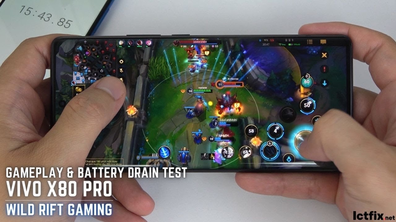 Vivo X80 Pro Fortnite Mobile Gaming test